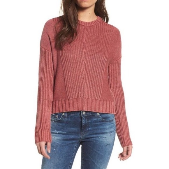 Rails Sweaters - Rails Evan Washed Knit Long Sleeve Pullover Sweater - XS